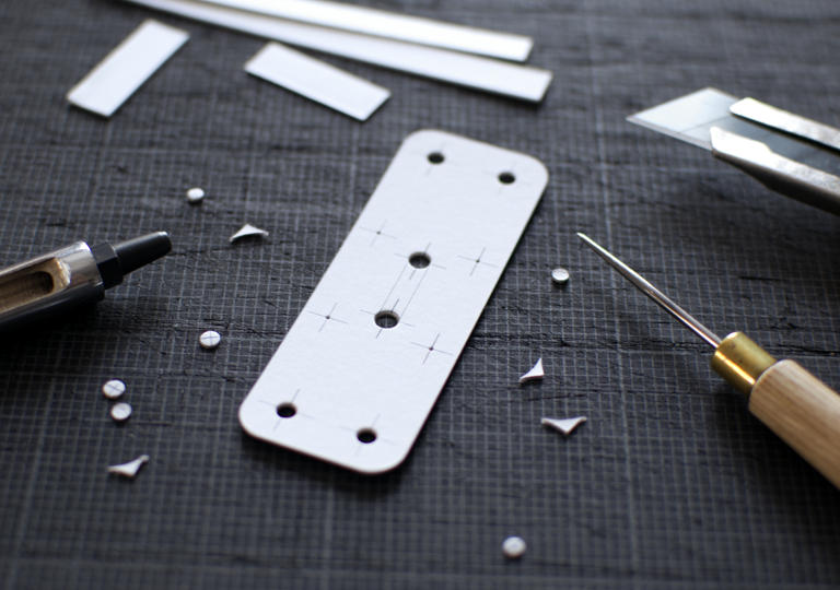 根革の型紙を作ったところ