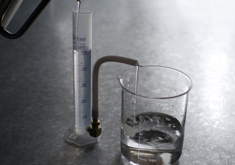 完成後に試している様子