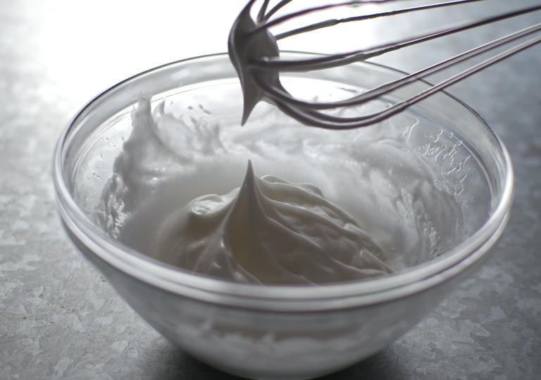 ツノが立つほどかき混ぜてある