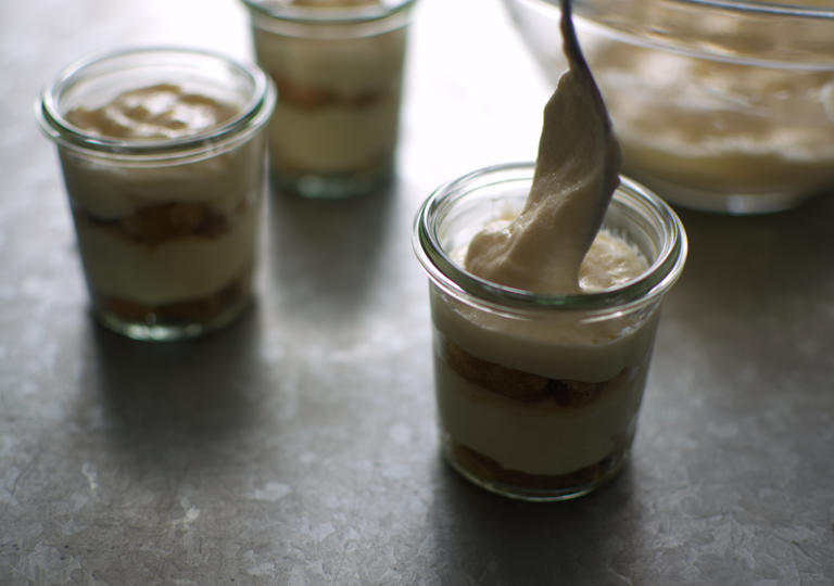 2段重ねにしている様子