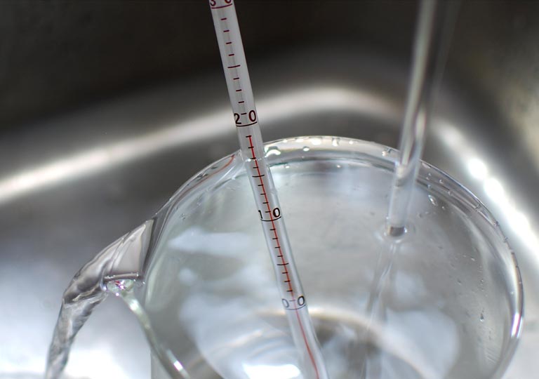 水道水の温度を計測